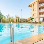 An Elegant Apartment For Rent With A Pool And A View Of The Mountains In Marrakesh